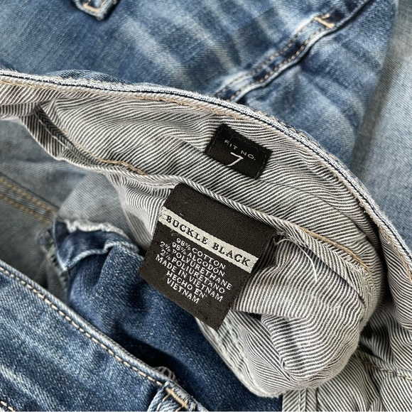 Buckle Black BKE Men's Medium Rinse Denim Bootcut Jeans Size 36 Long - Picture 6 of 10